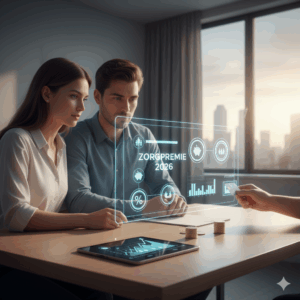 koppel bekijkt premie